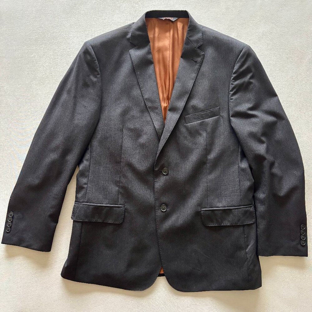 Men's Charcoal Joseph by Jos. A. Bank (44R) Slim Fit Wool Suit Jacket - Picture 1 of 16